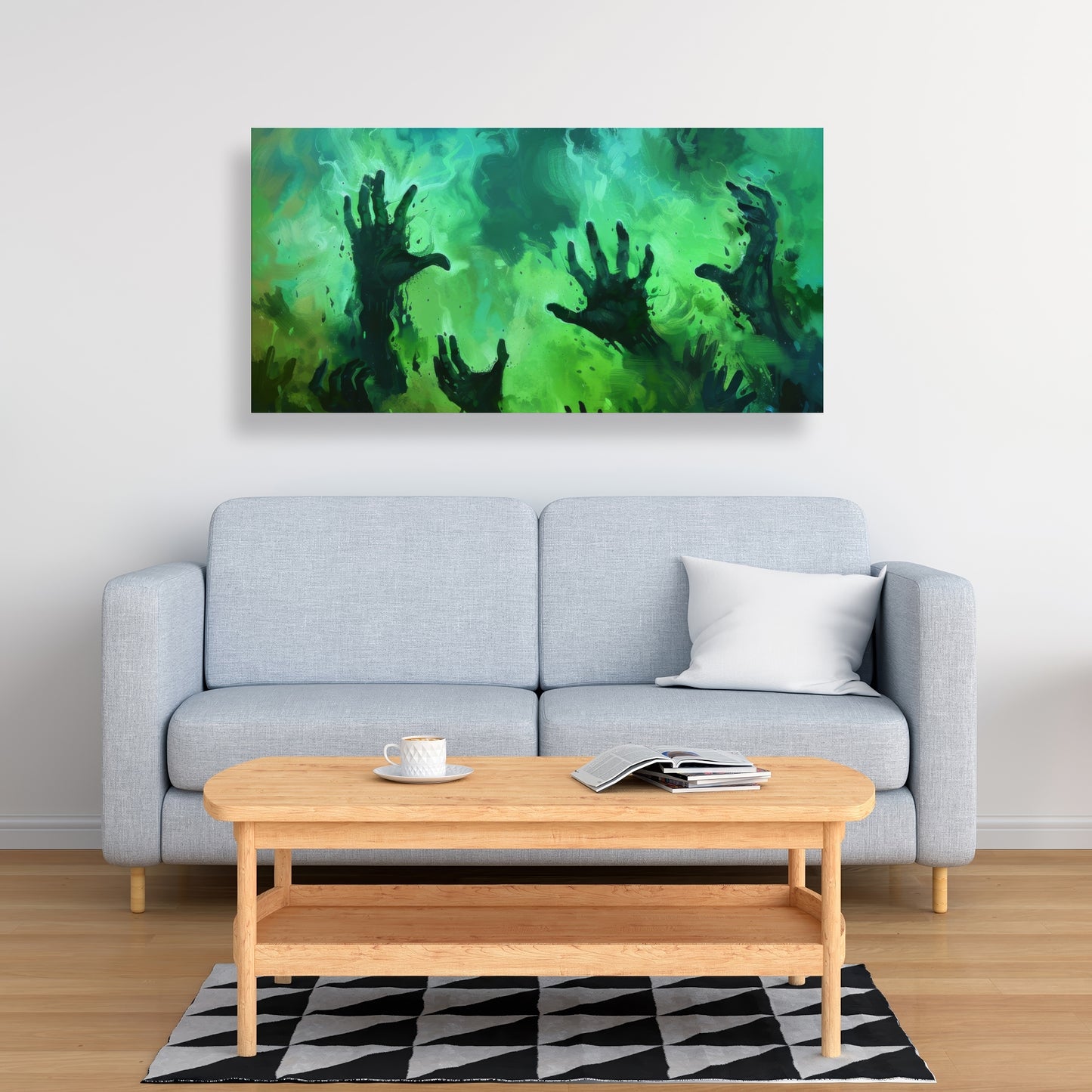 Hands of despair - 32"x32" Canvas