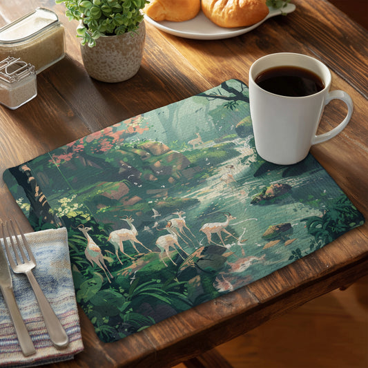 Sipping - 14"x18" Braided Polyester Placemat
