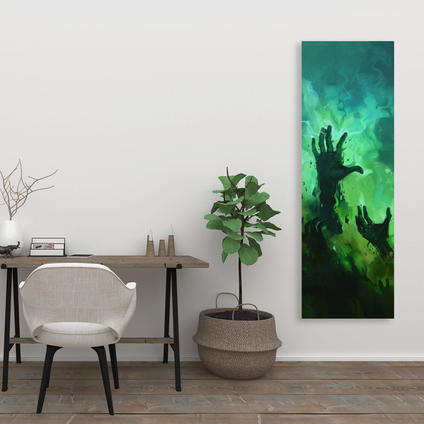 Hands of despair - 32"x32" Canvas