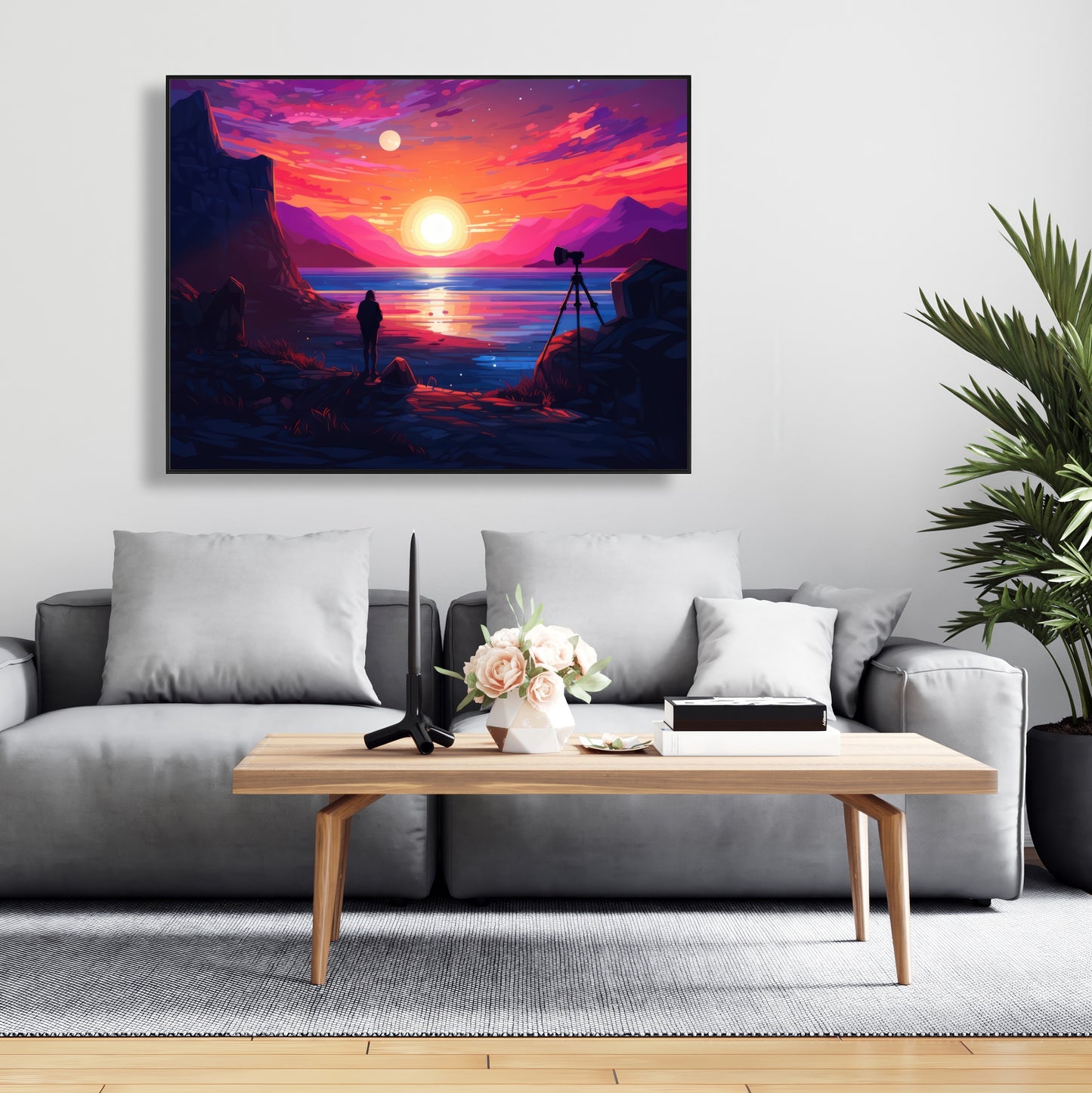 Solitude - 36"x36" Framed canvas