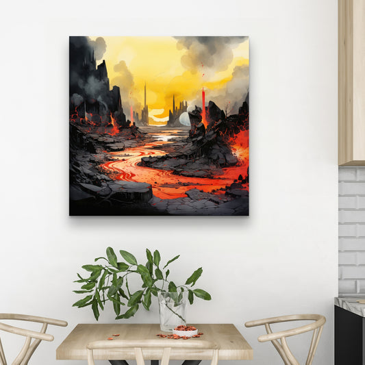 Charred - 32"x32" Canvas