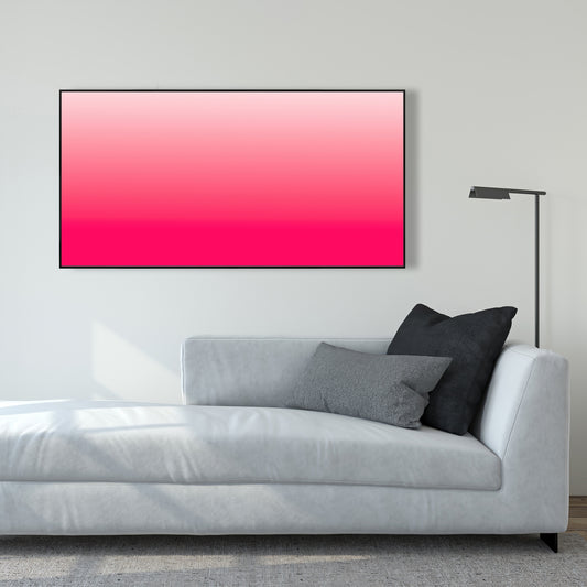 Delicate Magenta Gradient - Pink Framed Canvas for Home Decor