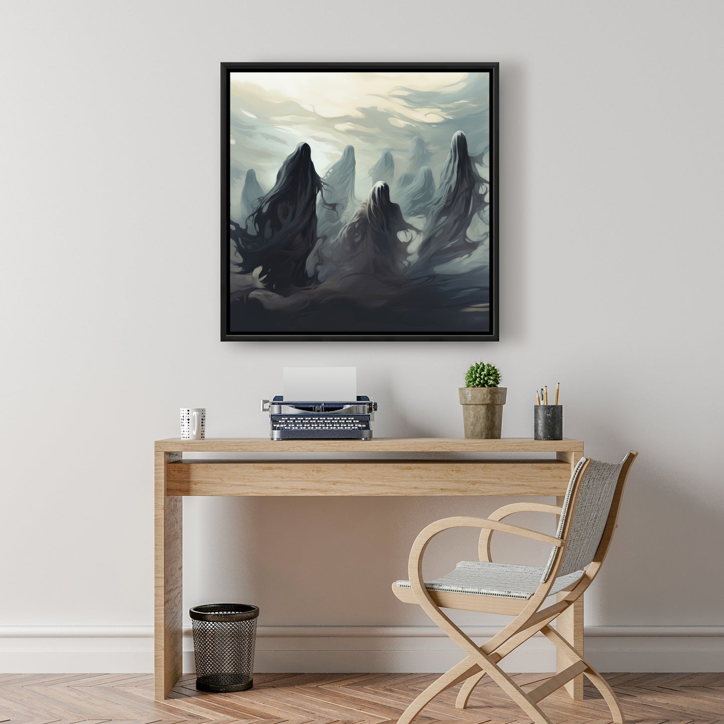 Searching for souls - 36"x36" Framed canvas
