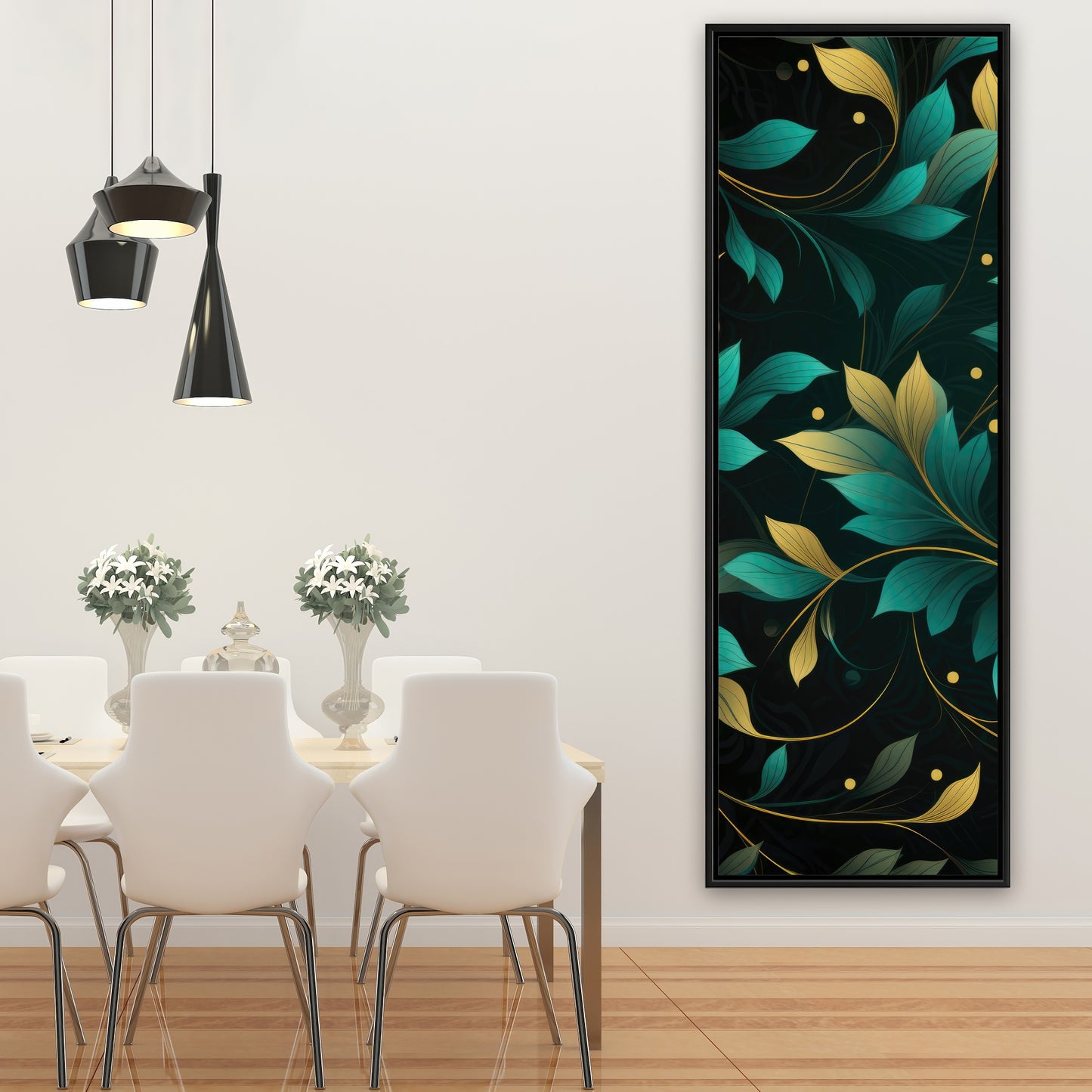 Twirling twigs - Framed Canvas - Print on demand