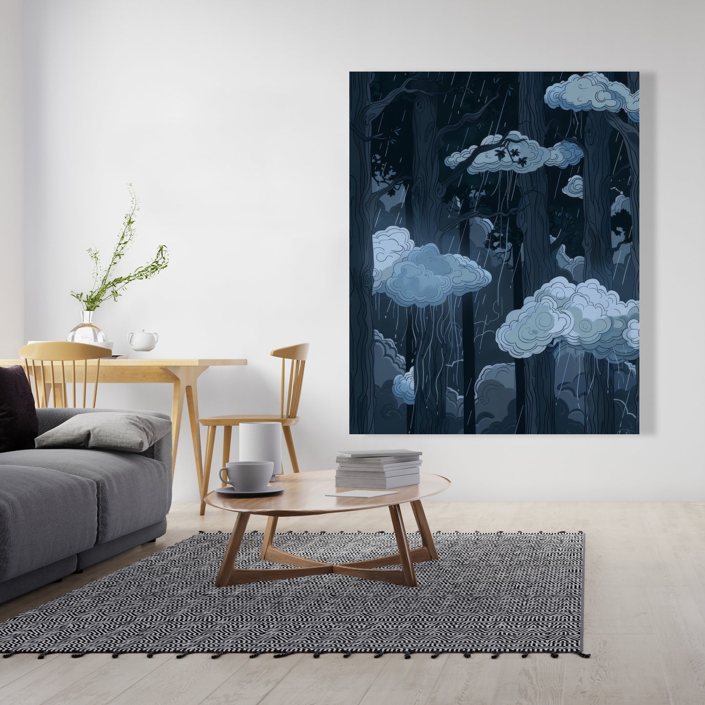 Sneeky clouds - 32"x32" Canvas
