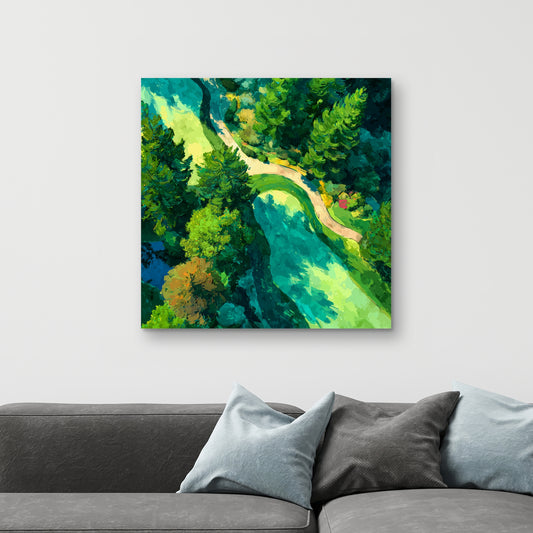 Peaceful course - 32"x32" Canvas