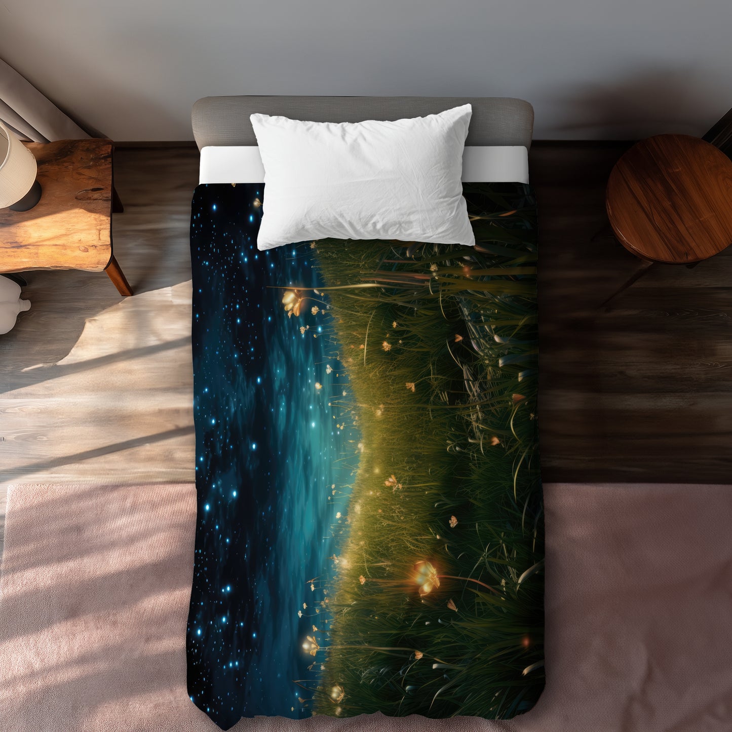 The night sky Black duvet cover | Elegant home decor