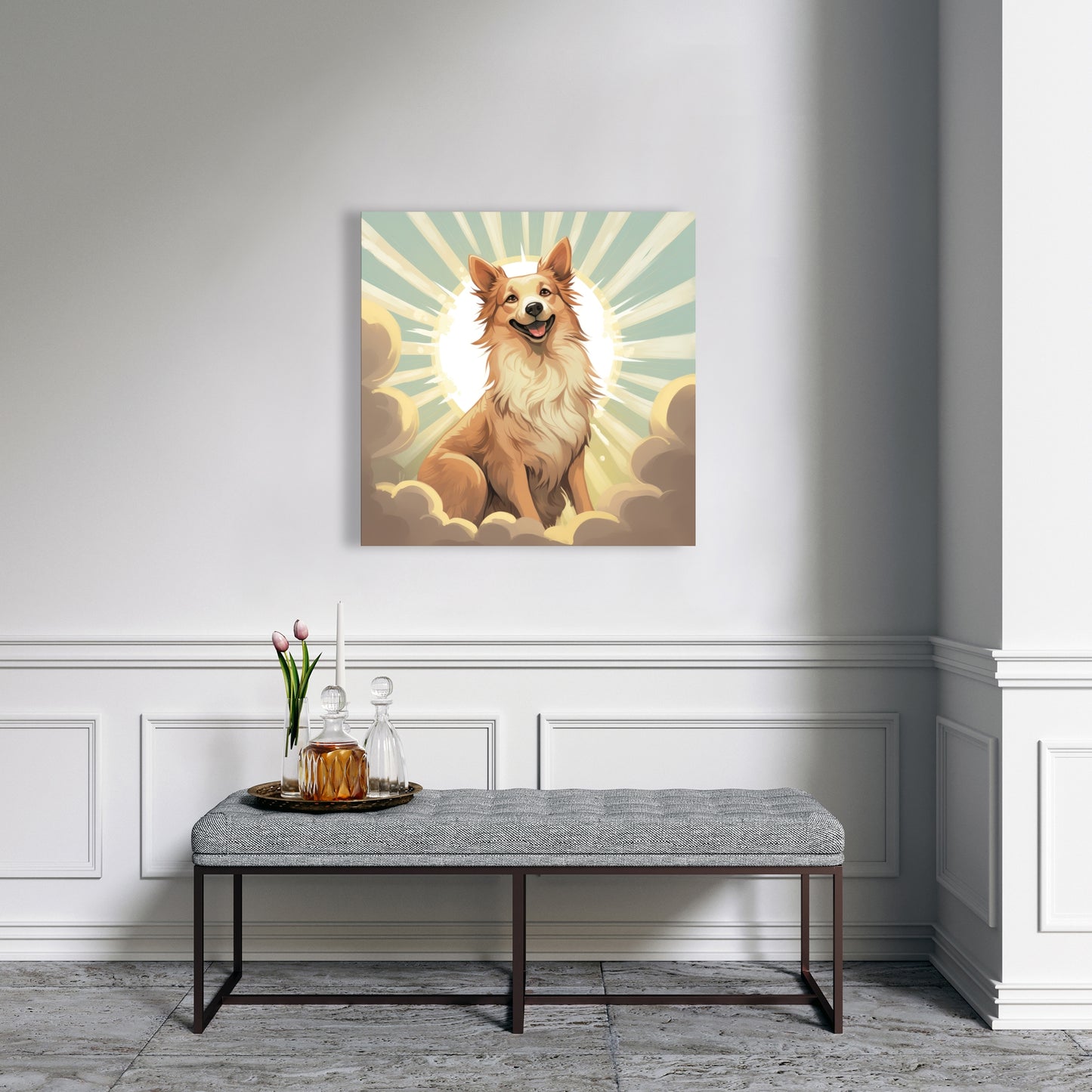 Who's a good boy - 32"x32" Canvas