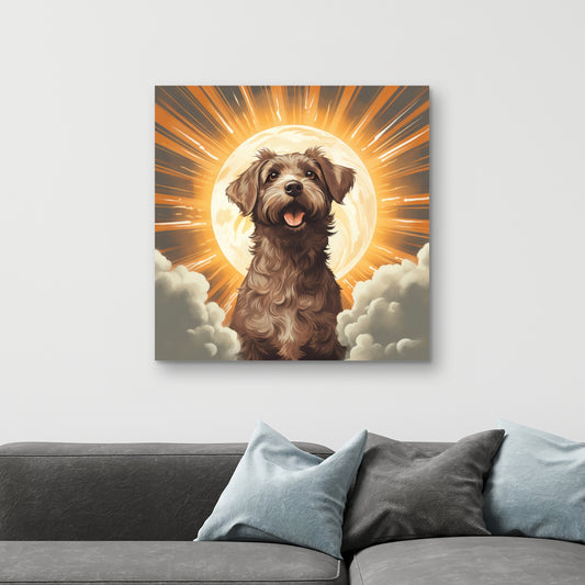 Pupper - Orange Canvas Art for Stylish Home Decor
