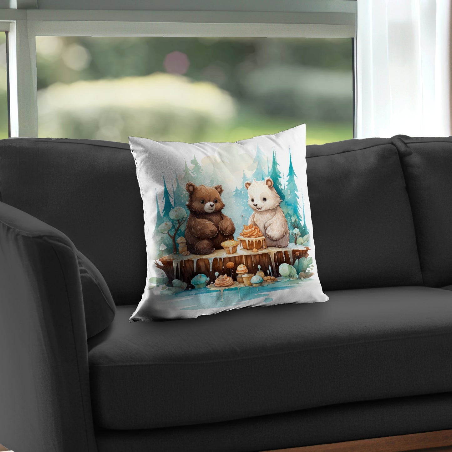 The dessert Turquoise Poly Twill Throw Pillow Insert | Home Decor