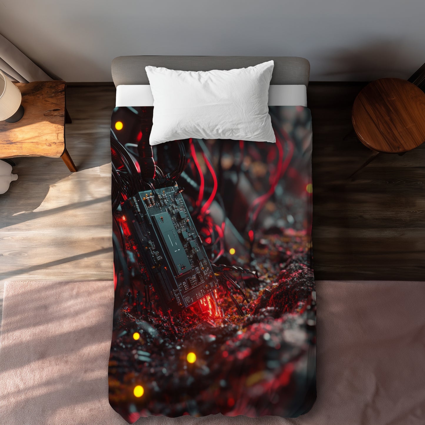 Beep boop - 88"x88" Duvet Cover