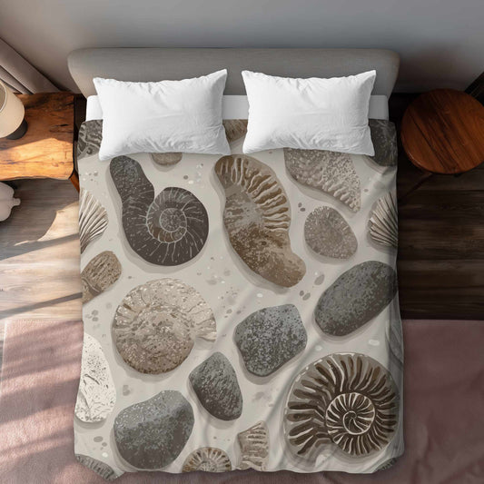 Housse de couette intemporelle Fossil Flow | Décoration intérieure élégante