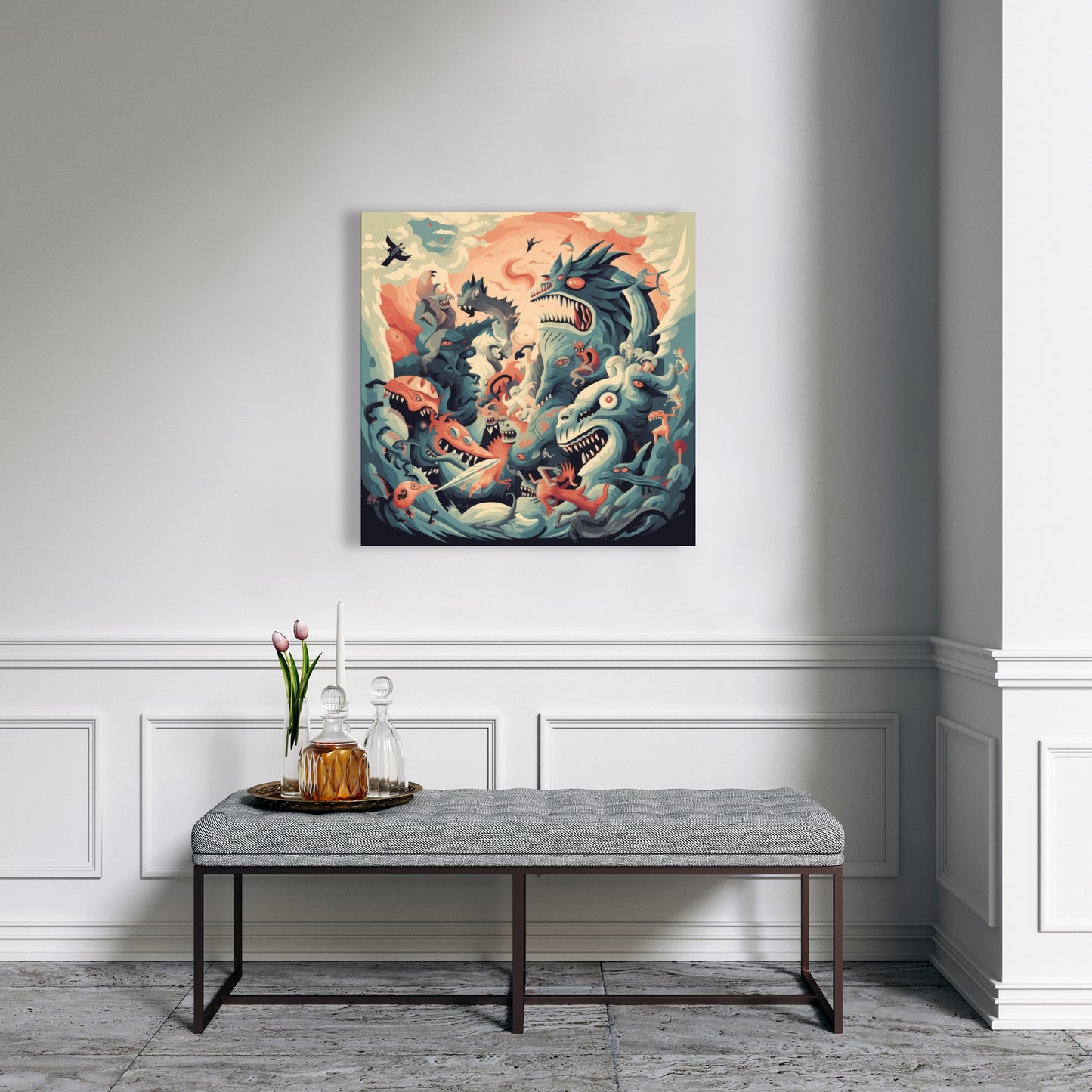 Before time - 32"x32" Canvas