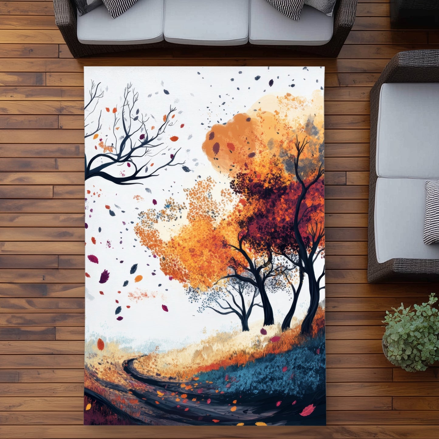 Tapis d'extérieur par temps frais - Accent de décoration intérieure élégant