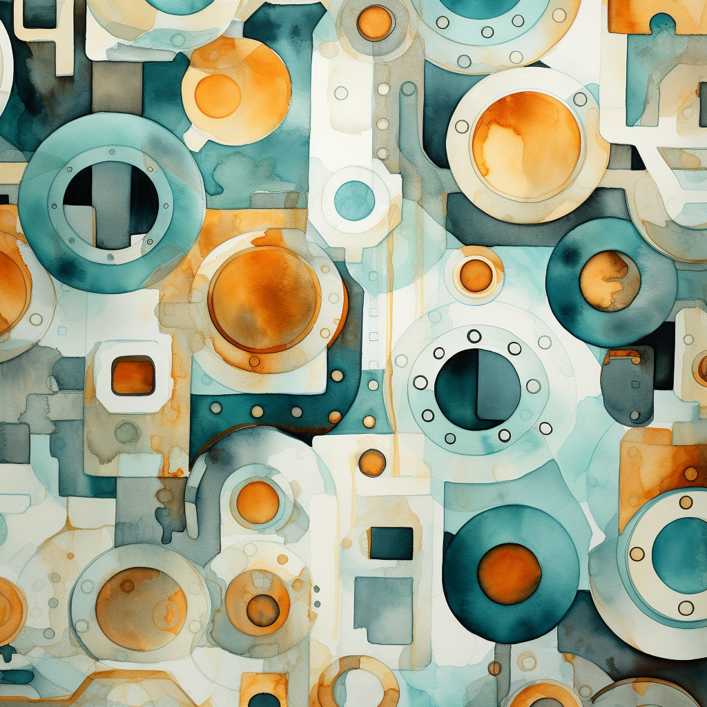 Decomposed porthole - 32"x32" Canvas