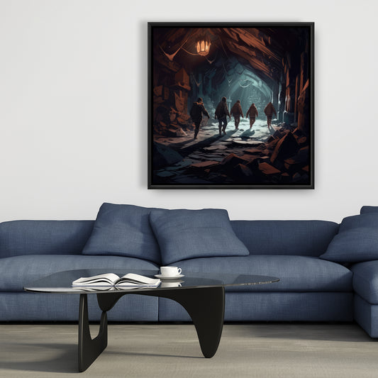 The catacombs - 36"x36" Framed canvas