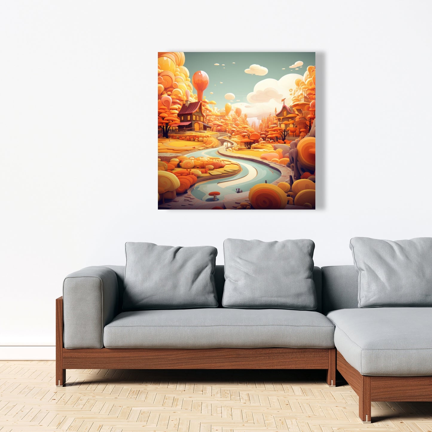 Honey land - 32"x32" Canvas