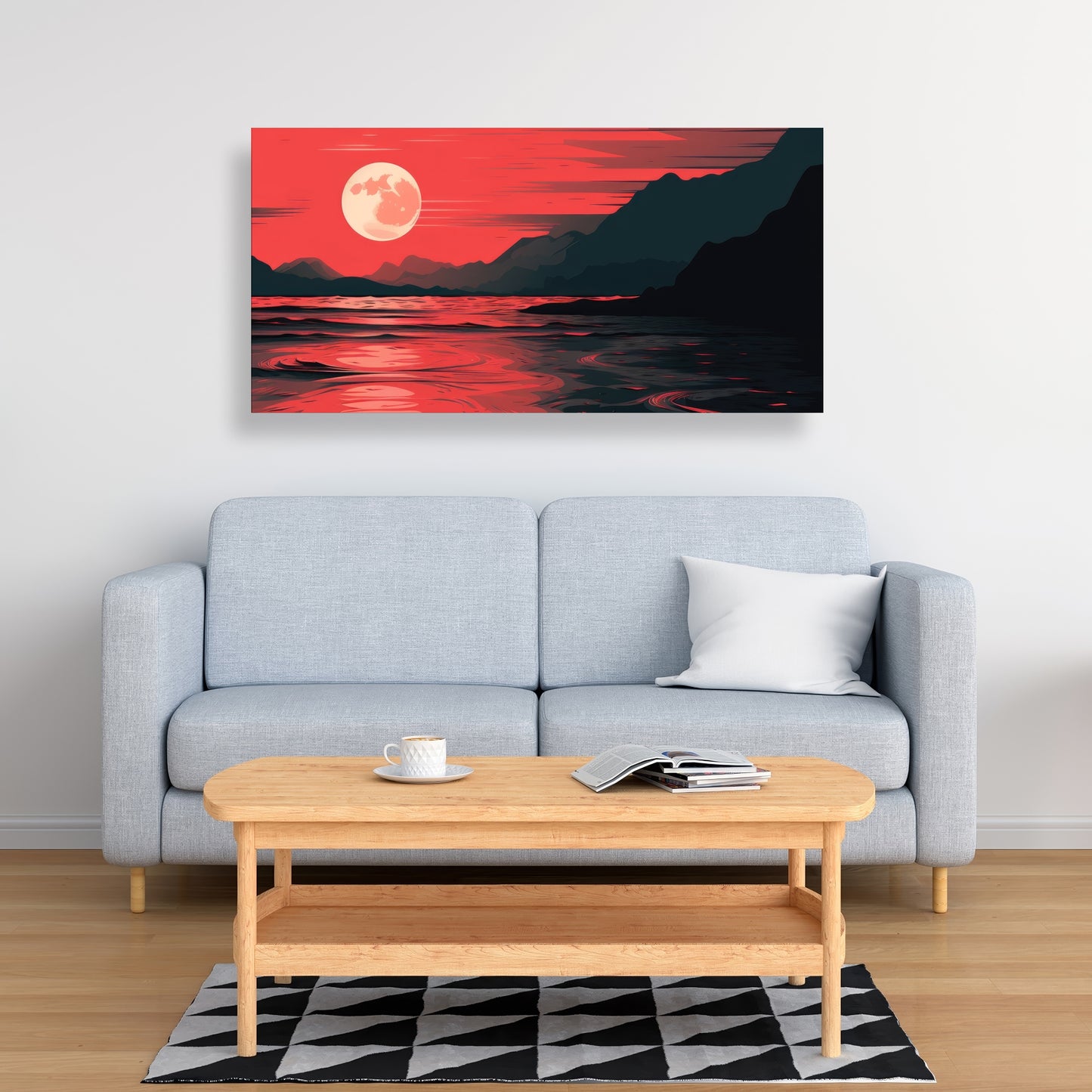 Bloody tides - 32"x32" Canvas