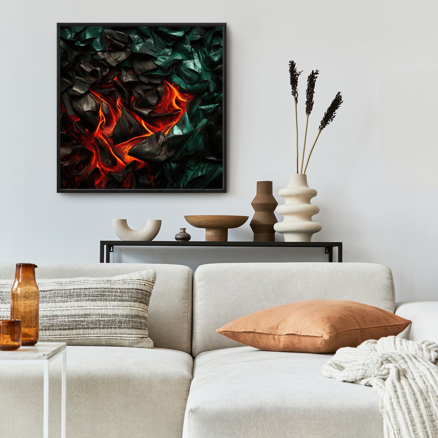 Imminent rupture - 36"x36" Framed canvas