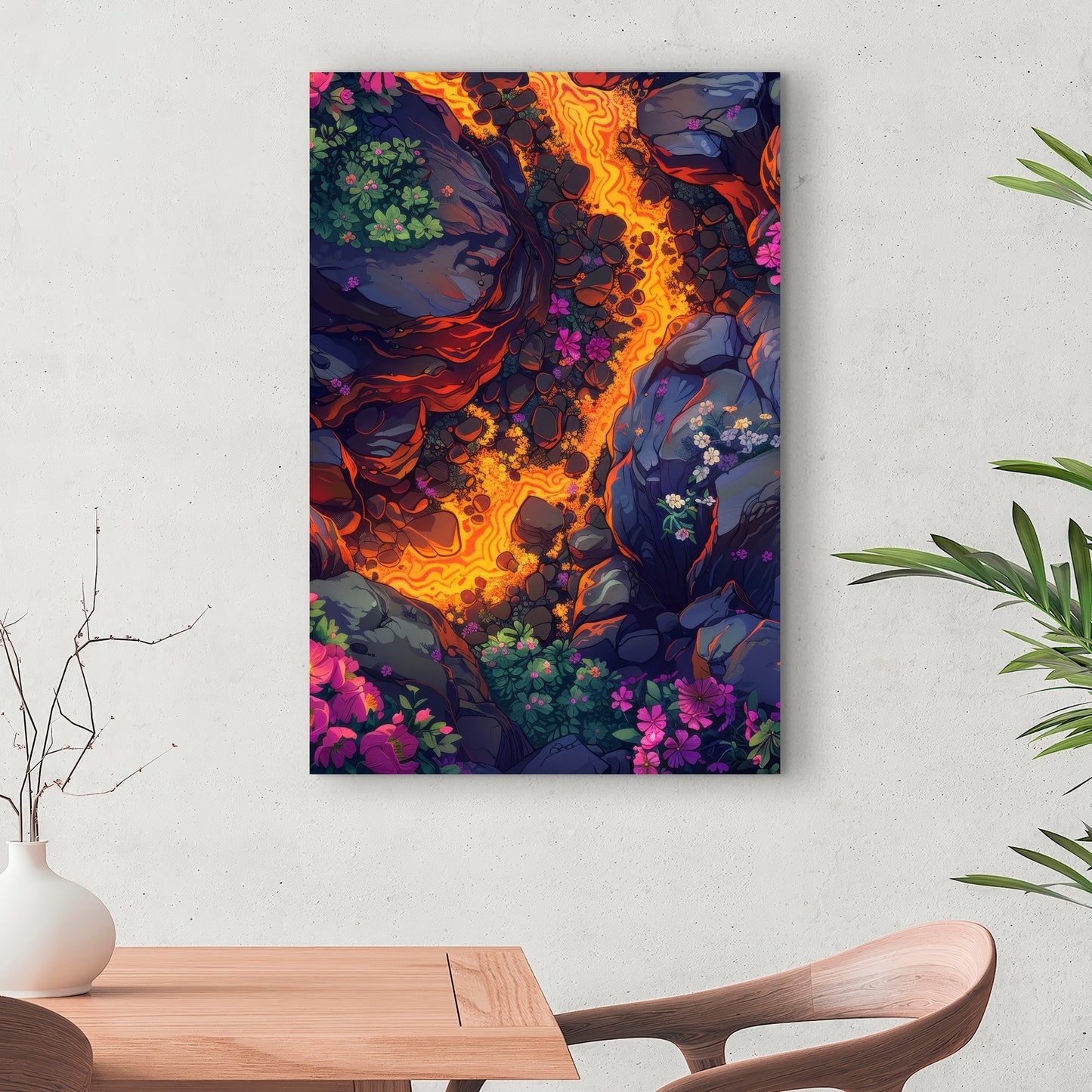 Hot river - 32"x32" Canvas