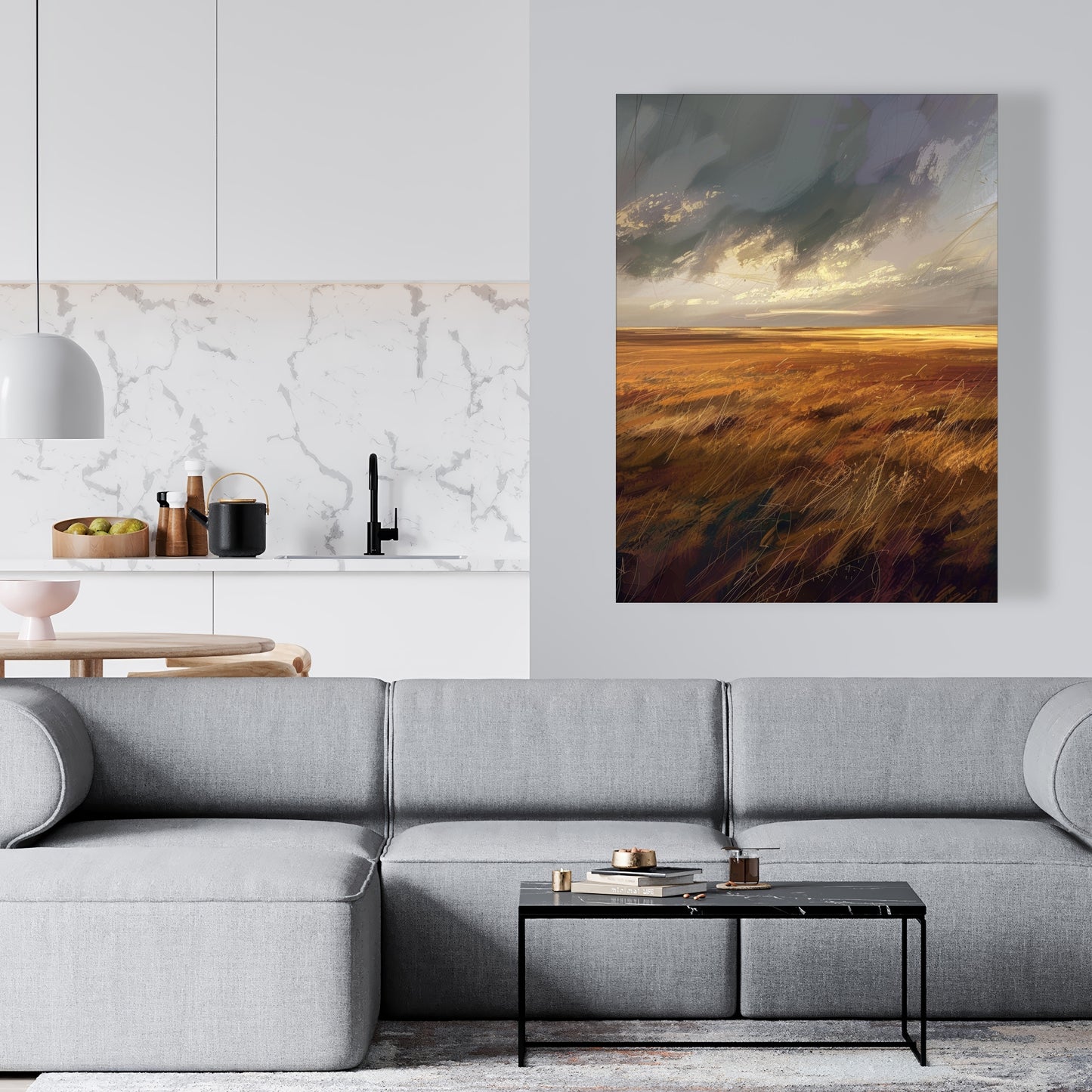 Before the Storm - Gray Canvas Art for Home Decor