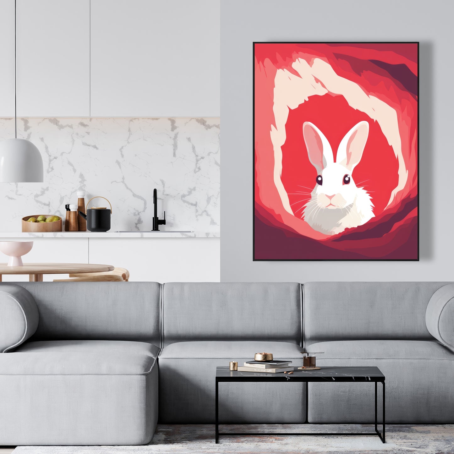 Looking out - 36"x36" Framed canvas
