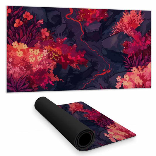 Burning Plants Desk Mat - Stylish Home Decor Desk Pad