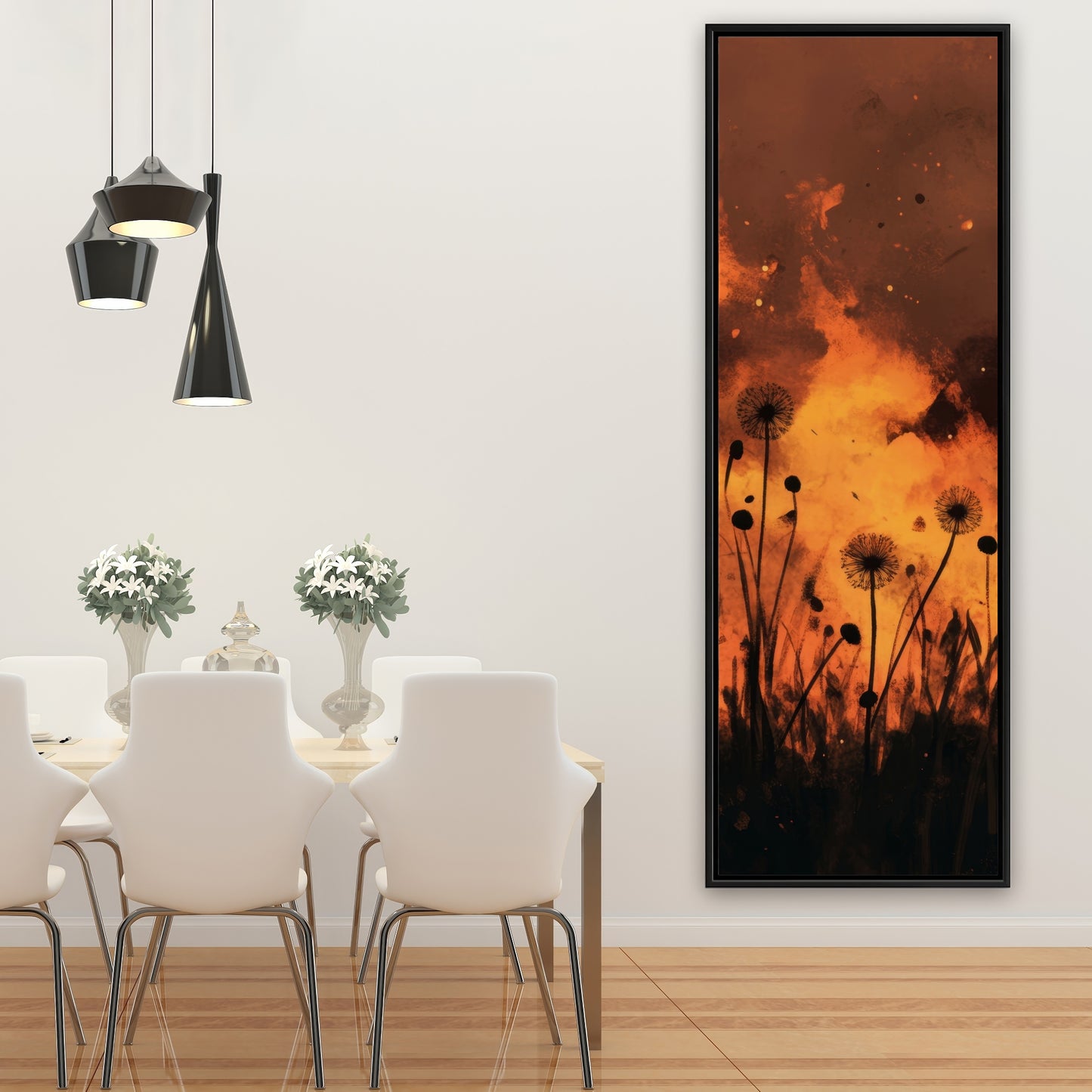 Ablaze - Black Framed Canvas Art for Elegant Home Decor
