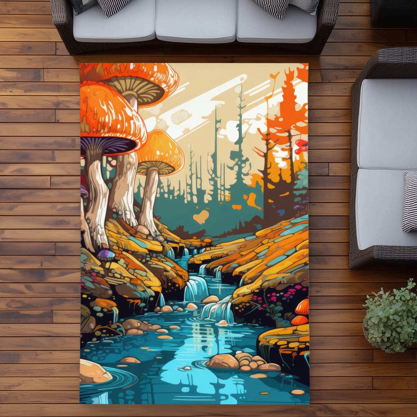 Wisdom Inbound Red Outdoor Area Rug | Home Decor Essentials