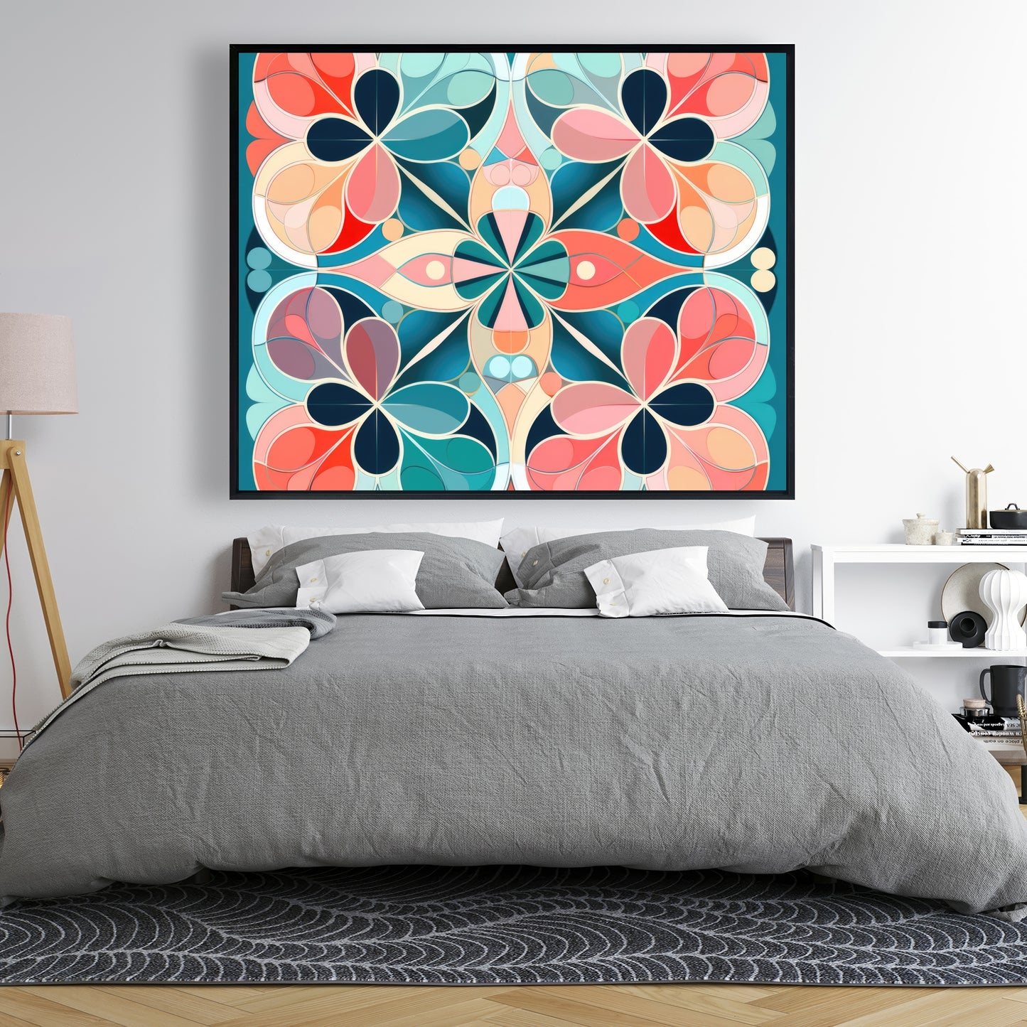 Mandala - 36"x36" Framed canvas