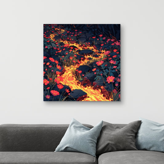 Dodging nature - 32"x32" Canvas