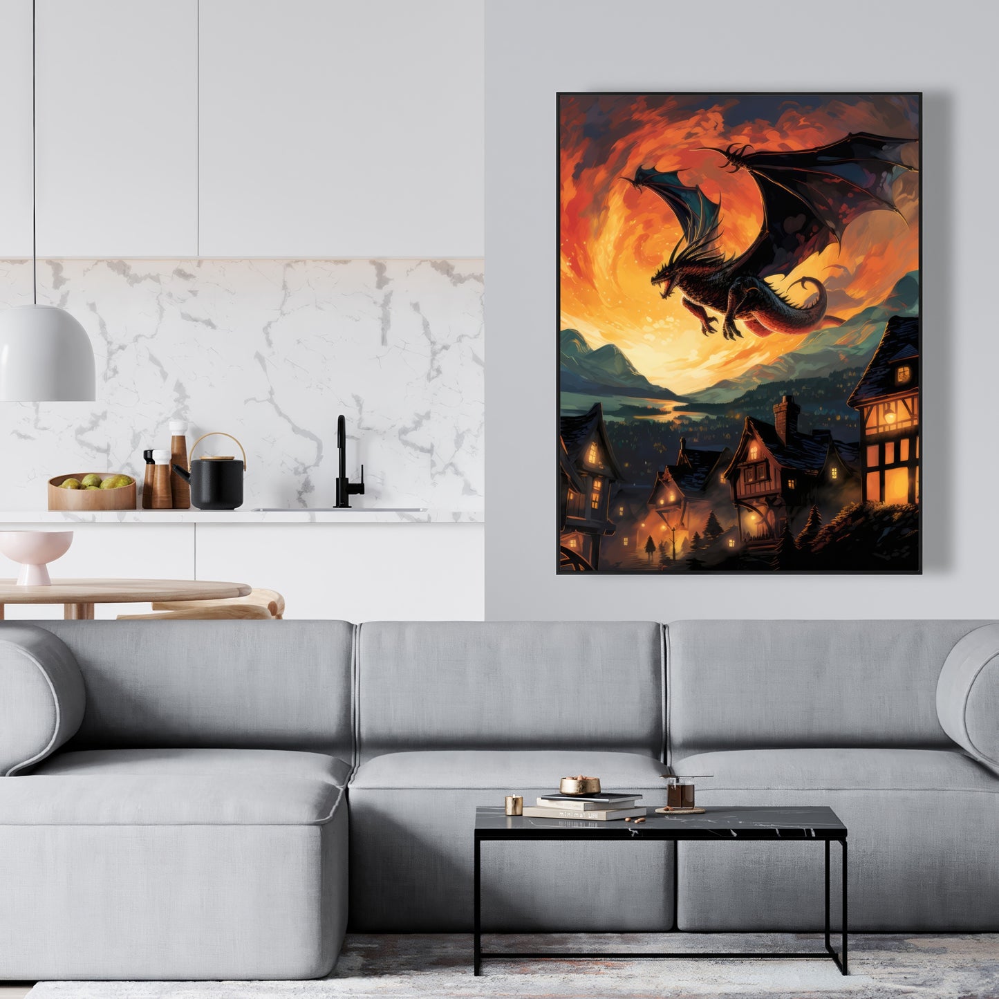 Hope for Mercy - Gray Framed Canvas Home Decor Art