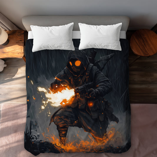 Scorch Gray Duvet Cover - Stylish Home Decor for Comfort