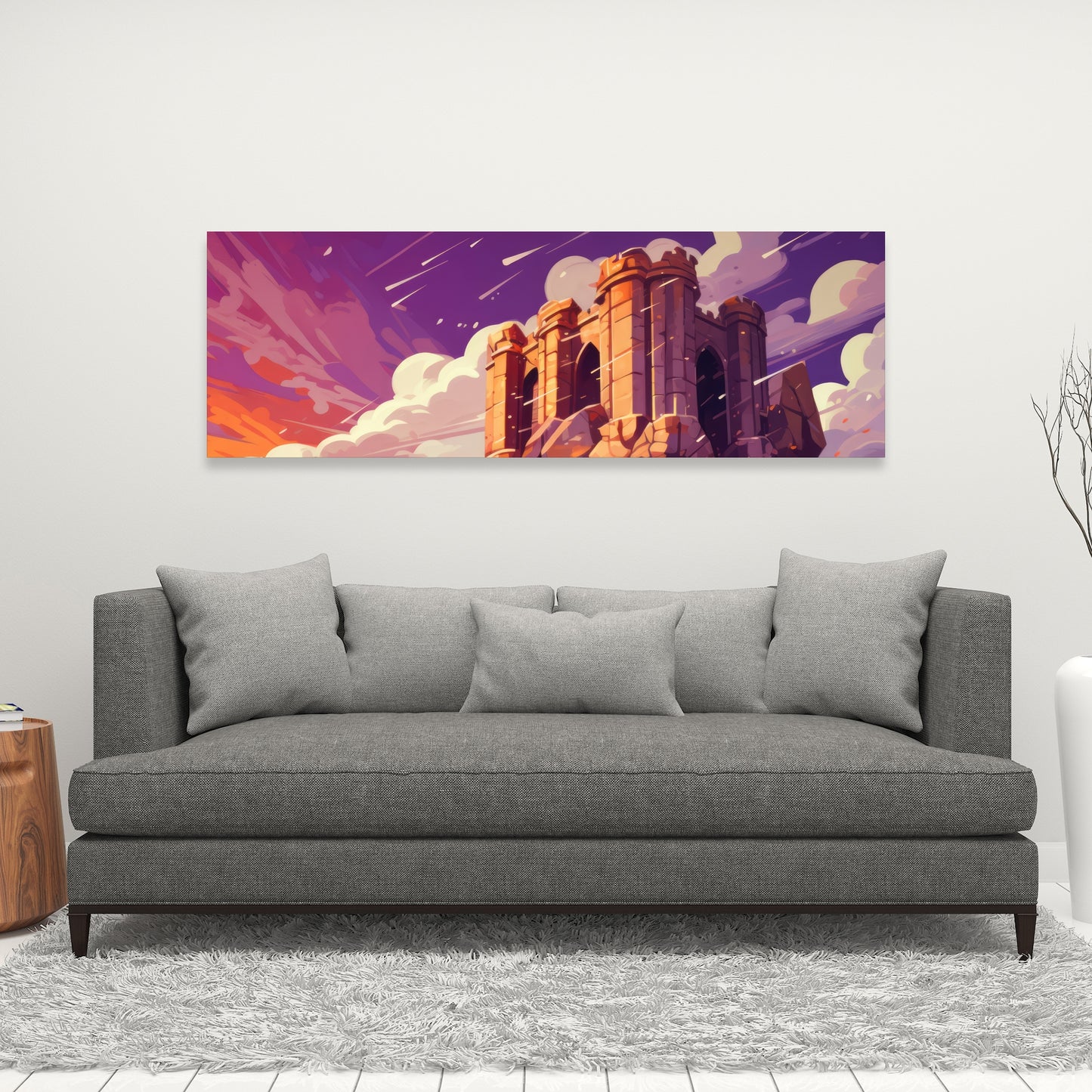 The Last Remains - Orange Canvas for Home Decor | Unique Art