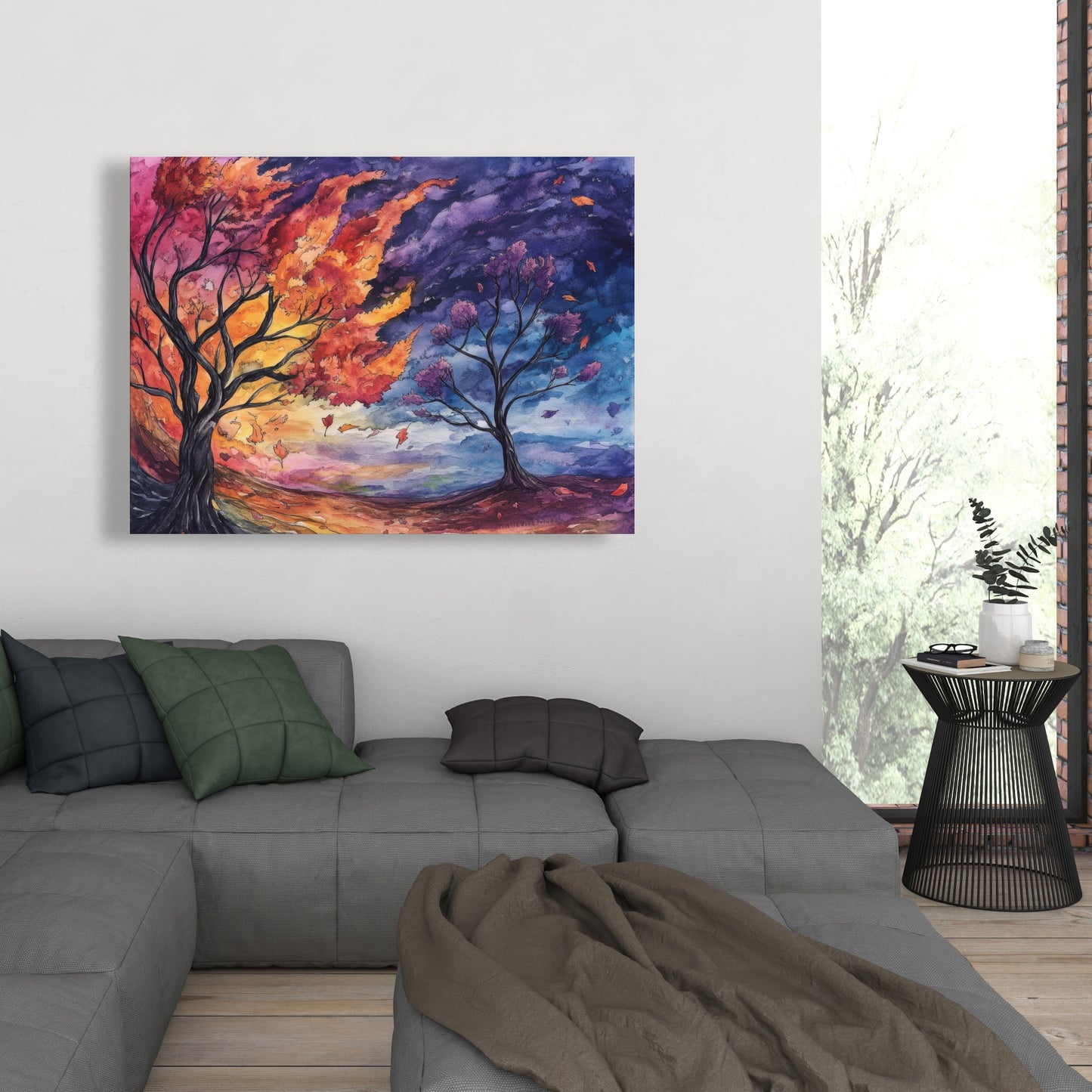 Before the Storm - Blue Canvas Home Decor Art Piece