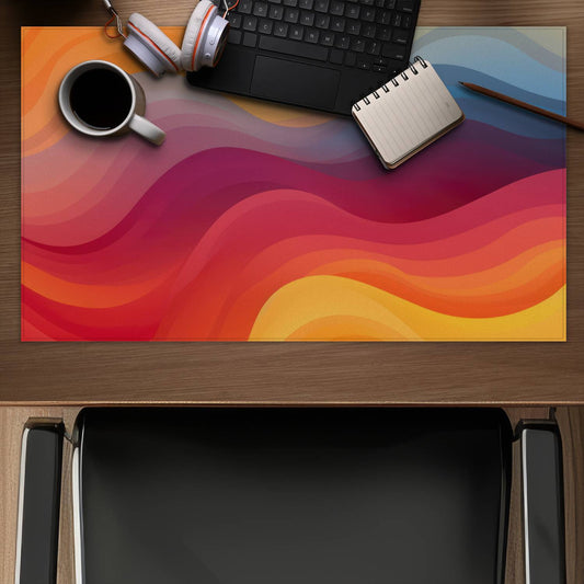 Cloudy Sky Orange Gaming Mat | Stylish Home Decor Accessory