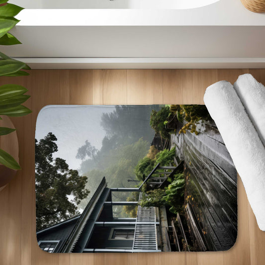 Rainy Porch Bath Mat | Cozy, Stylish Home Decor Rug