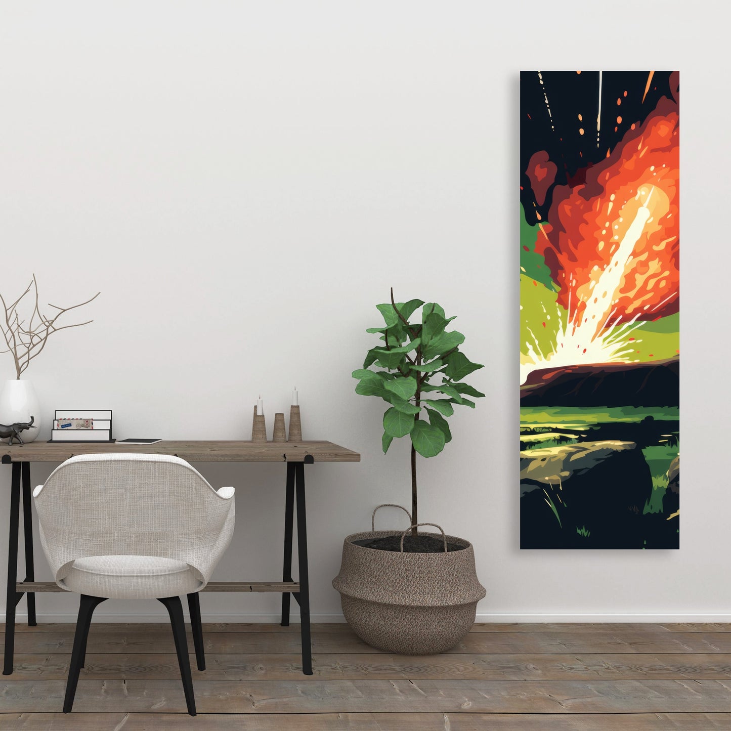 The crash - 32"x32" Canvas