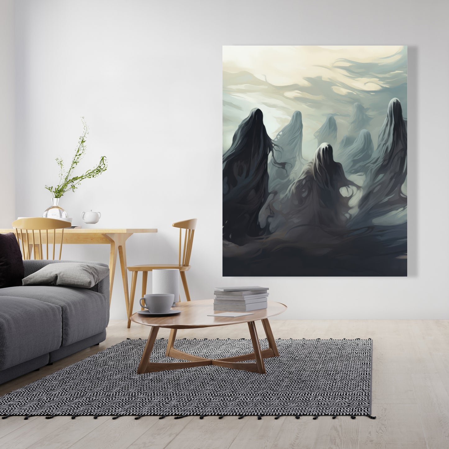 Searching for souls - 32"x32" Canvas