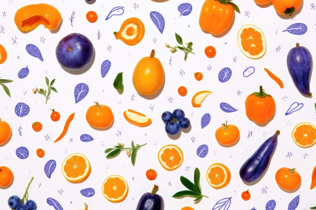Orange and Purple Outdoor Area Rug - White Home Decor Accent