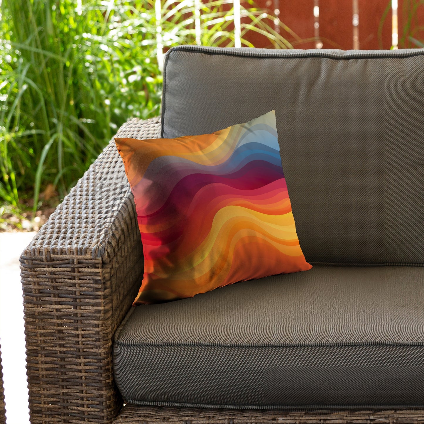 Cloudy Sky Blue Poly Twill Throw Pillow Insert for Home Decor