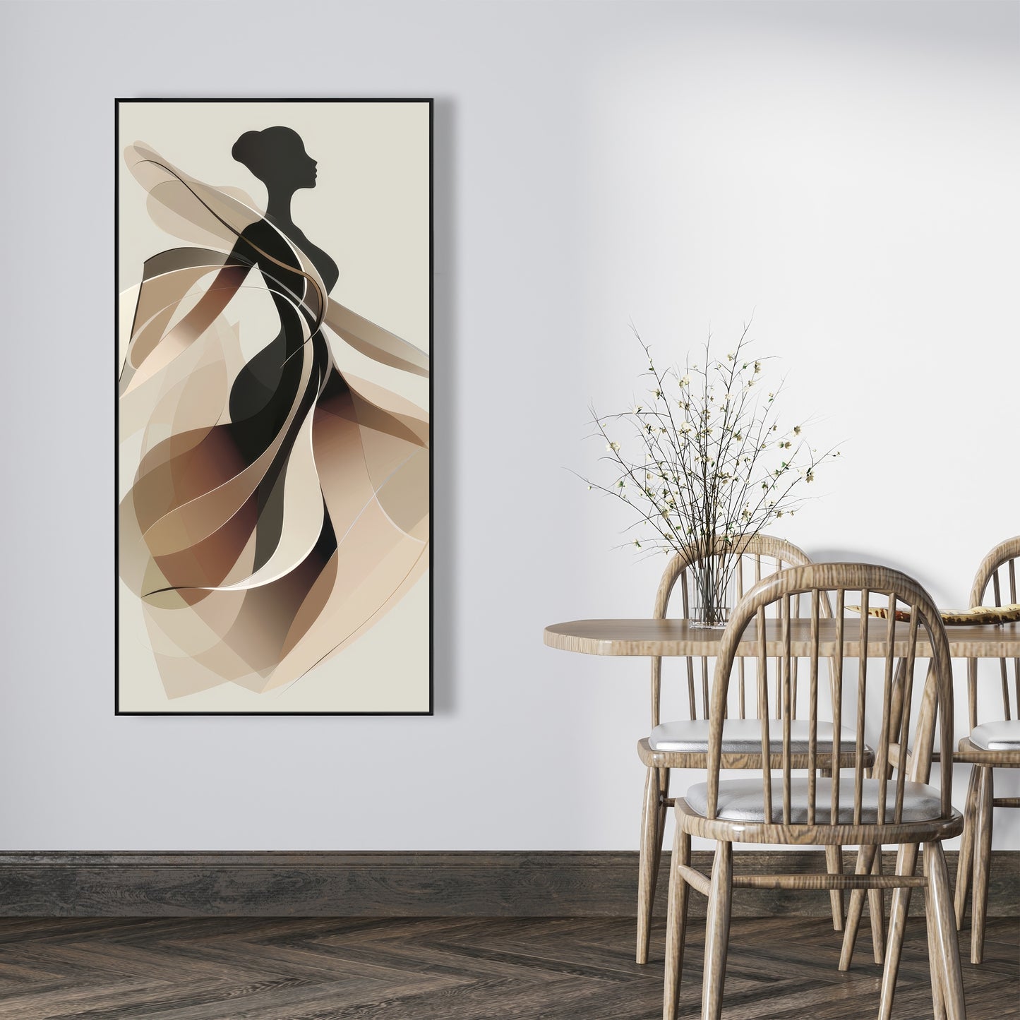 Classy silhouette - 36"x36" Framed canvas