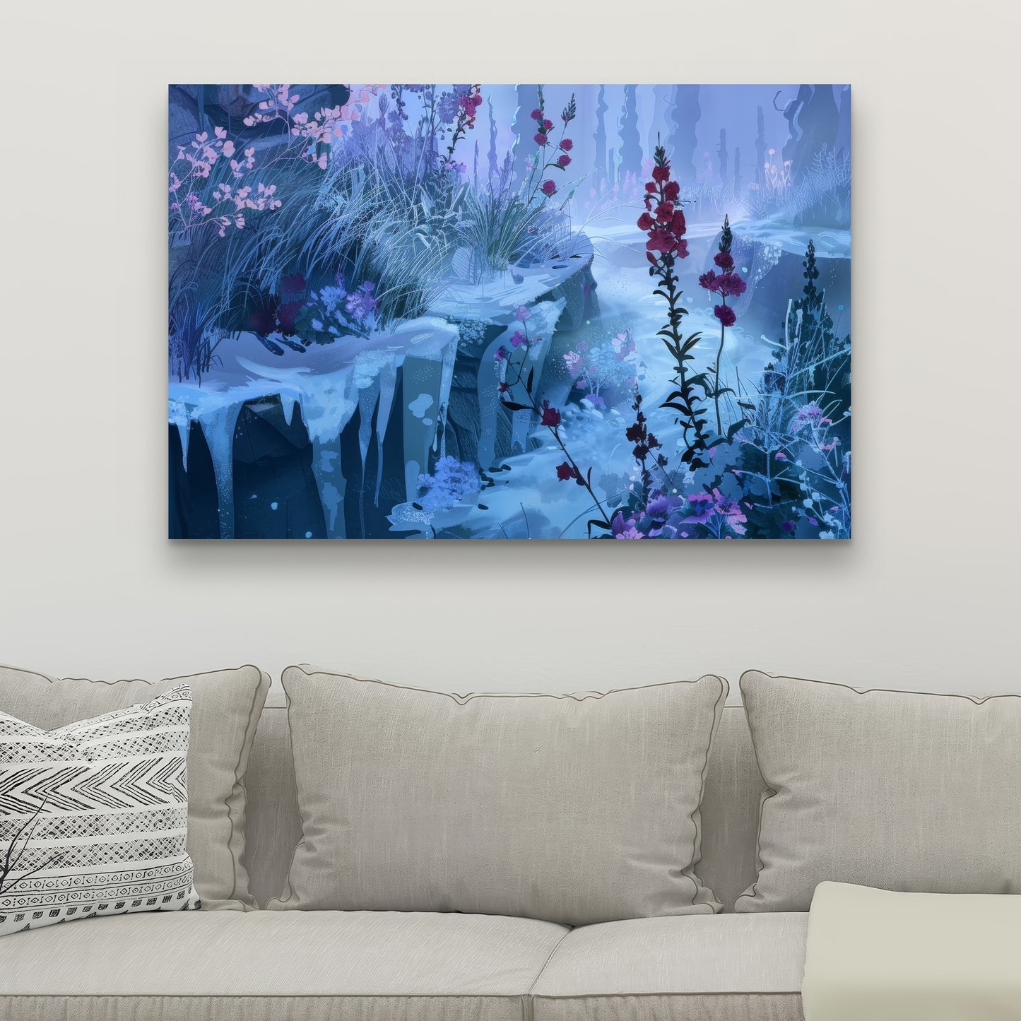 Valley of ice - 32"x32" Canvas