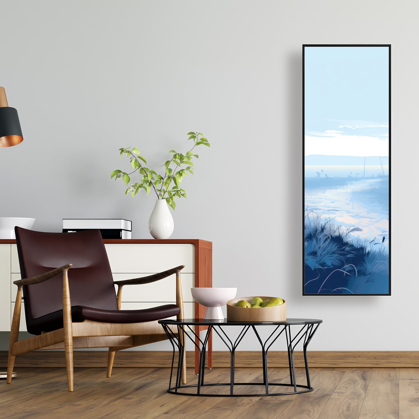 Cold swamp - 36"x36" Framed canvas