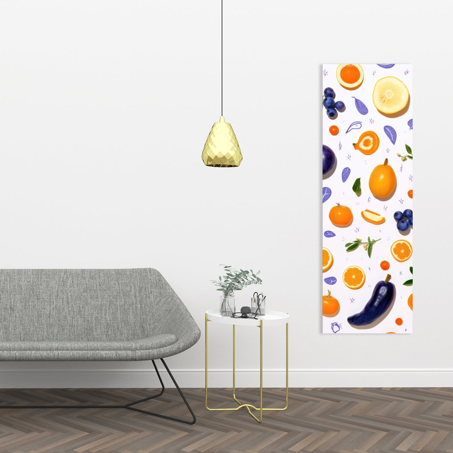 Orange and Purple Canvas - Vibrant Home Decor Art Piece