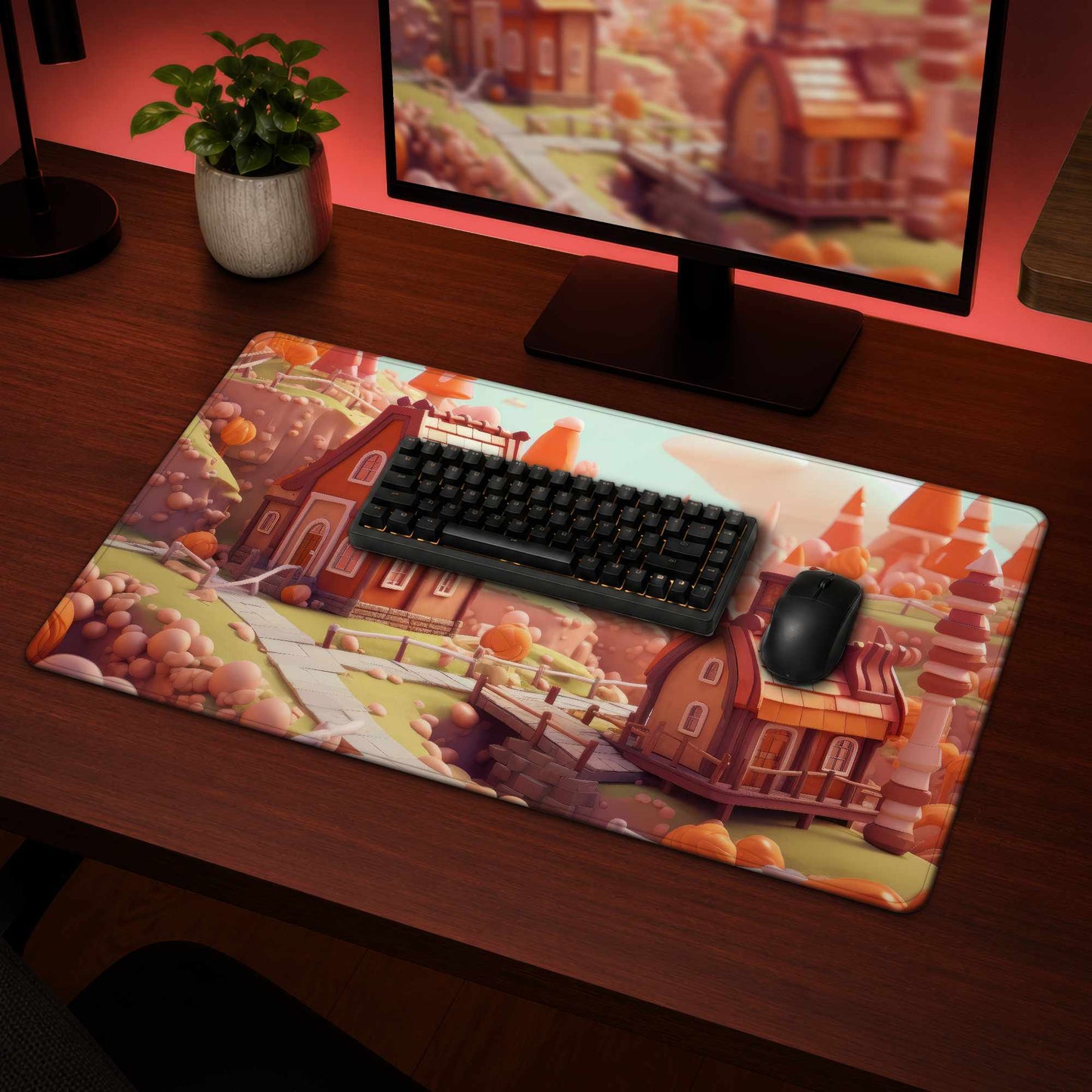 Tapis de bureau Toy Town – Accessoire de bureau élégant pour la maison