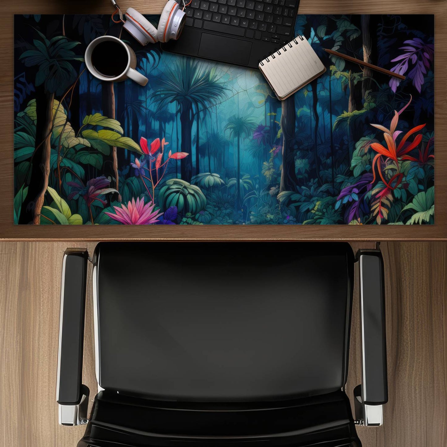 The beauty of nature - Black gaming mat for home decor