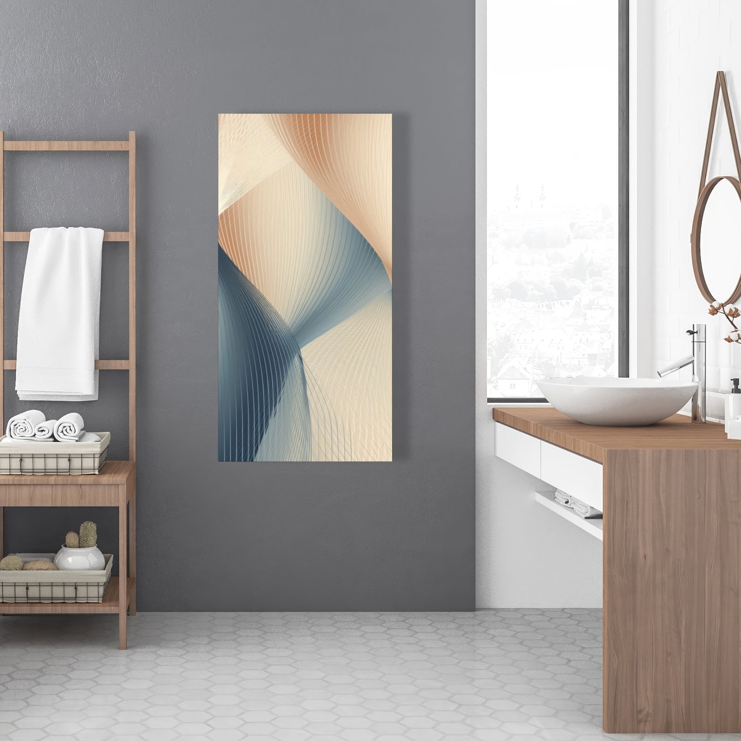 Heavenly threads - White Canvas for Elegant Home Decor