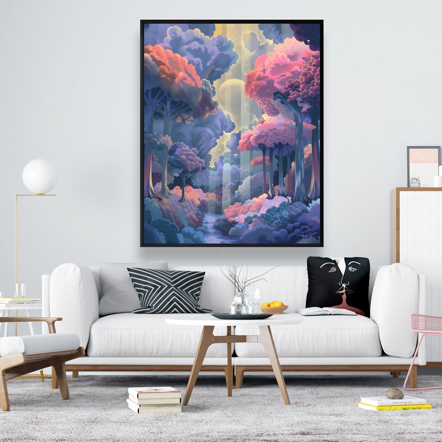 Beams - Framed Canvas - Print on demand