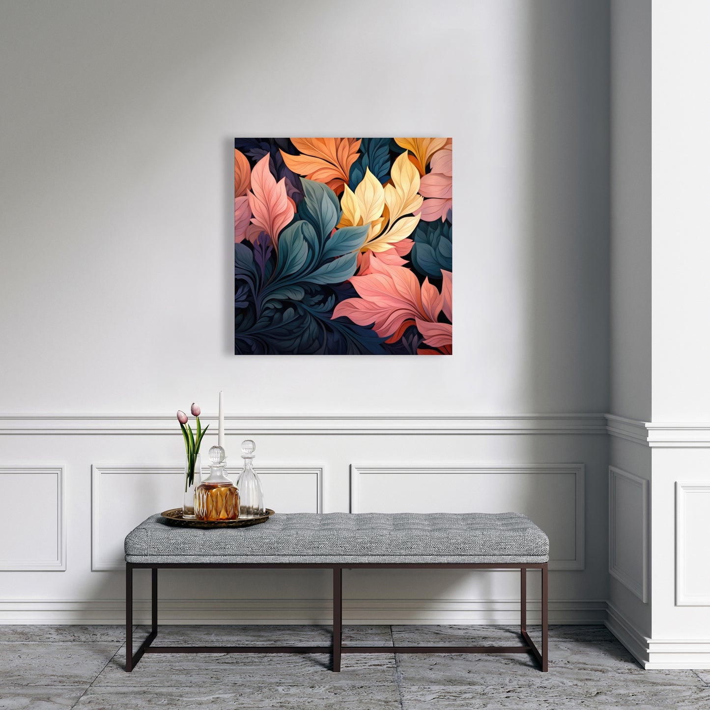 Pastel Bloom - Yellow Canvas Art for Home Decor | Brighten Up